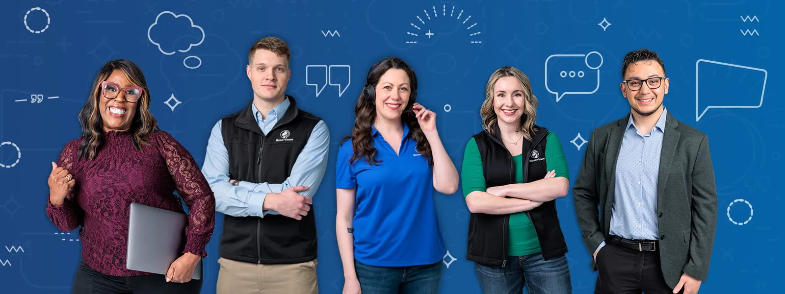 Five people from mutual of omaha smiling