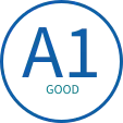 Business rating icon of a1 good