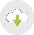 Cloud with arrow pointing down