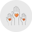 hands with hearts