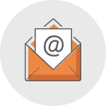 orange email icon