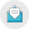 Newspaper icon with gray background