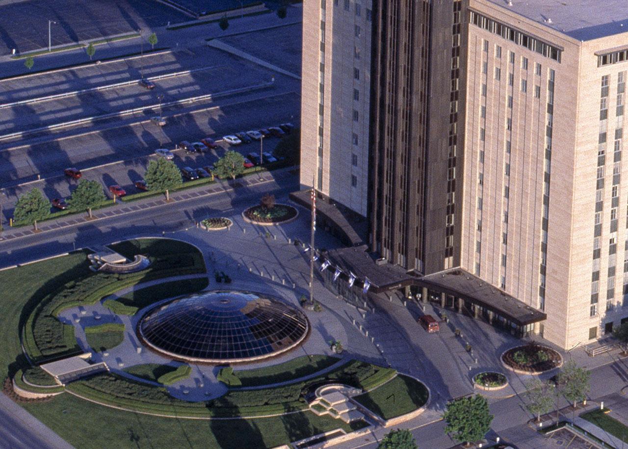 Mutual of Omaha's headquarters with dome