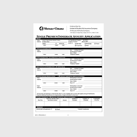 image of Sample Assigned Contract – Period Certain