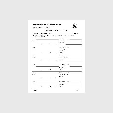 image of Application Supplemental Beneficiary Form