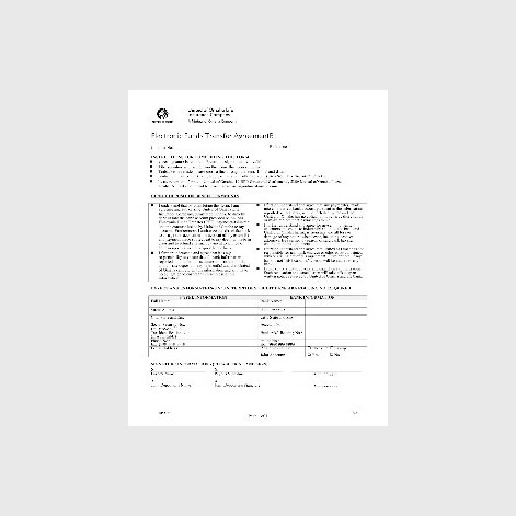 image of Electronic Funds Transfer Agreement