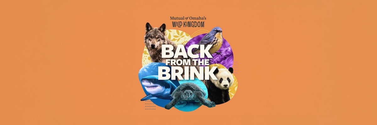 Image depicting a myriad of animals and the Back from the Brink logo.