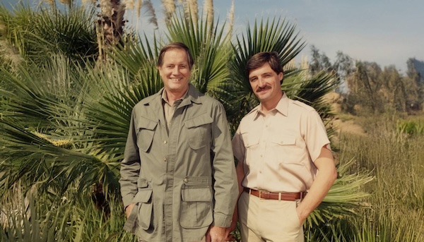The hosts, Jim Fowler and Peter Gros, introducing episodes on PBS, 1995.